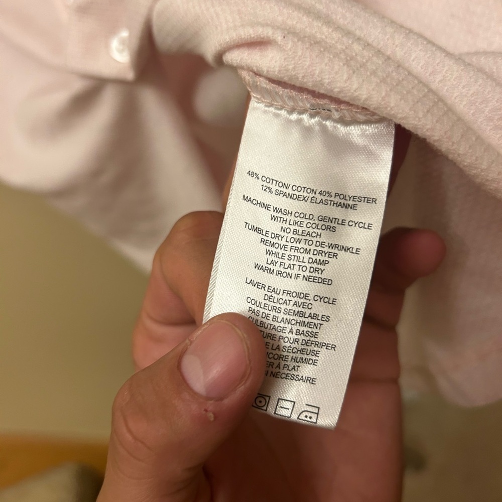 Men's Pink Short Sleeve Shirt - Picture 5 of 7